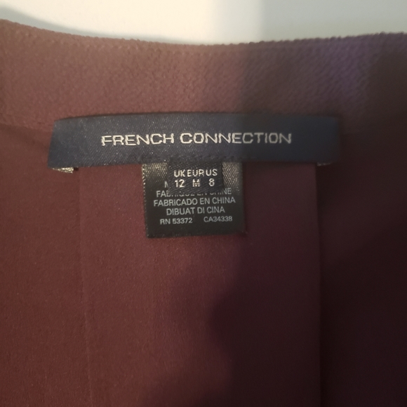 French Connection plum/grape color dress size US Small - Picture 5 of 7